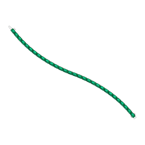 Lujo 14K oro sólido oro blanco tenis pulsera IGI certificado laboratorio cultivado Esmeralda corte diamante joyería fina regalo de boda de las mujeres - Product Image 1