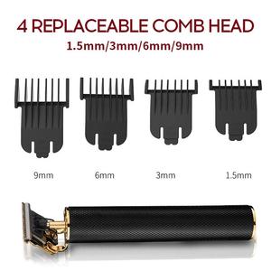 Tondeuse à Cheveux Électrique Portable avec Lame en Acier Inoxydable, Alimentation USB, 4 Guides de Coupe pour Barbe et Cheveux, Utilisation en Voiture - Product Image 2