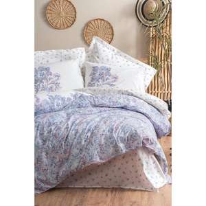 Ensemble de housse de couette Mapiya Blue Bohemian en coton - Product Image 1