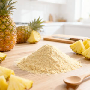 Spray Dried Pineapple Powder Bulk Supplier | Natural Pineapple <b>Fruit</b> Powder for Food & Beverage | OEM Private Label 25kg packing - Product Image 1