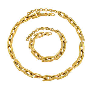 Collares Modernos y Versátiles de Plata de Ley Chapada en Oro PVD de Alta Calidad con Diamantes Cultivados en Laboratorio, Hechos a Mano, Estilo Hip-Hop para Hombre y Mujer - Product Image 3