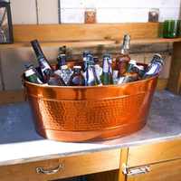 Seau à glace artisanal pour bouteilles de vin et de bière, refroidisseur de stockage, bar à domicile, restaurant, mariage, hôtel, refroidisseur à bas prix
