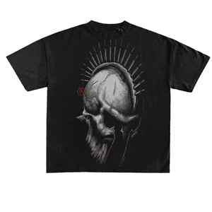 OEM Streetwear sérigraphie t-shirt unisexe vierge coton biologique encre impression graphique Vintage poids lourds t-shirts pour hommes - Product Image 2