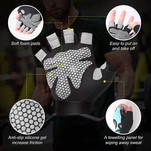 Guantes deportivos de camuflaje para hombre, guantes tácticos de gimnasio para levantamiento de pesas, entrenamiento físico, culturismo, entrenamiento, muñequera, guantes de ejercicio - Product Image 6