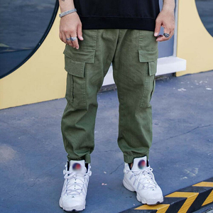 Latest Style Loose Fit Drawstring Cargo Jogging <b>Work</b> Pants <b>Men</b> <b>Trousers</b> Blank Joggers Track Cargo Pant with Custom logo and Size - Product Image 4