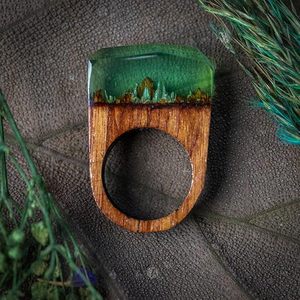 Elegante Anillo de Resina y Madera con Acabado Artesanal en Epoxi, Color y Talla Personalizables, Almacenamiento Moderno y de Lujo para Regalos - Product Image 6
