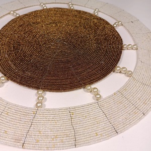 เสื่อโต๊ะปักลูกปัดสำหรับห้องครัวตกแต่งบ้านสำหรับปาร์ตี้ปีใหม่ - Product Image 5