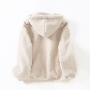 Wholesale Polyester/Cotton Men's <b>Sherpa</b> Fleece Hoodie Eco-Friendly Best <b>Fabric</b> for Autumn Fully Customizable Plain Dyed Made - Product Image 5