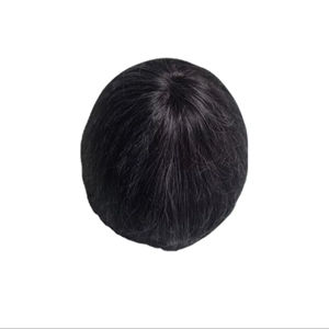 วิกผมแท้แบบโมโน ฟรอนท์ เลซ ผมจีนแท้ เกรดเวอร์จิ้น เรมี่  แบบแพทช์ ผมหยิกตรง ลอนลึก สี 1b+เทา - Product Image 6