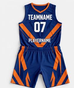 Maillots et shorts de basketball personnalisés sur mesure, vente en gros de maillots de basketball, impression de logo par sublimation pour hommes - Product Image 1