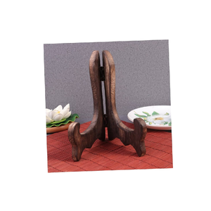 Encimera 5 soporte de placa de madera organizador plato platos estantes de exhibición 2 piezas Venta caliente - Product Image 6