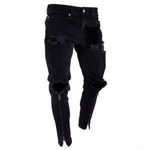 Pantalones vaqueros ajustados de color liso para hombre, Pantalones vaqueros de la mejor calidad con tarifa al por mayor para hombre - Product Image 1