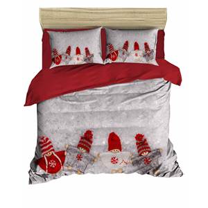 Juego de Funda Nórdica Doble 100% Algodón Ranforce con Estampado Digital Navideño Festivo, Ropa de Cama Clásica para el Hogar - Product Image 3