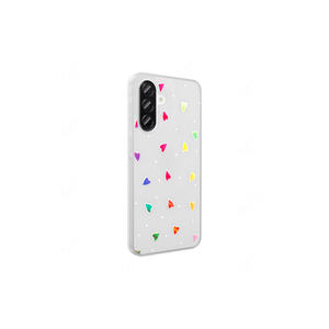Coque de téléphone de luxe transparente à motifs pour Samsung Galaxy A56 14 Plus, série Zore Folk, design nœud, coque rigide de protection INS - Product Image 4