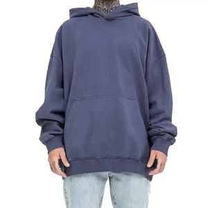 Sweat à capuche pour homme lavé à l'acide haute qualité à manches longues surdimensionné Style Hip Hop imprimé bas prix hiver OEM sweats à capuche pour homme - Product Image 1