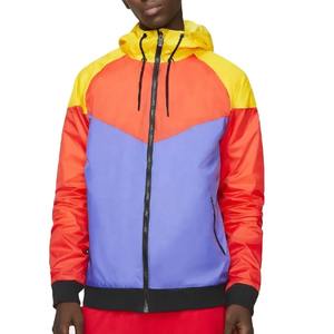 Vente en gros de combinaison coupe-vent vierge Streetwear Survêtement avec fermeture éclair complète Ensemble coupe-vent réfléchissant en nylon personnalisé pour hommes avec logo - Product Image 3
