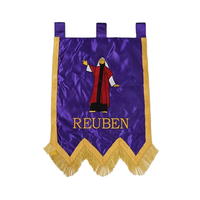 Ordre en gros du drapeau et des bannières de l'étoile de l'Est avec des accessoires d'affichage maçonniques d'artisanat brodé