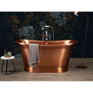 Bañeras de cobre antiguas pulidas a mano con acabados rústicos únicos, perfectas para baños clásicos vintage y modernos - Product Image 6