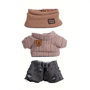 For Labubu Short Pull and Hat Vtement Cute and Comfy Clothing with <b>Bonnet</b> - Product Image 2