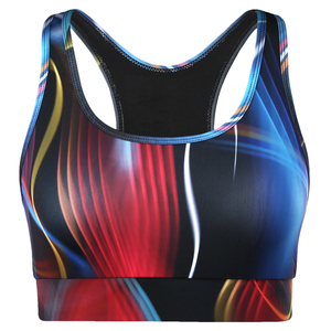 Soutien-gorge Halter Premium sans coutures imprimé par transfert thermique pour femme – Yoga, fitness, gym, course à pied – Séchage rapide, respirant, antichoc, extensible dans quatre directions - Product Image 5