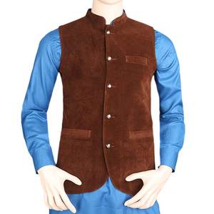 Chaleco de terciopelo para hombre - Marrón - Product Image 2
