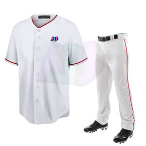 Uniformes de Béisbol Personalizados Premium, Tela Cómoda, Diseño Atlético Clásico, Secado Rápido, Transpirable, para Entrenamiento y Competencia en Equipo - Product Image 1