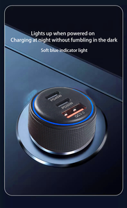 USB PD 45W 30W Type C ที่ชาร์จในรถ<span class=keywords><strong>ย</strong></span>นต์แบบ USB ชนิด C อะแดปเตอร์ที่ชาร์จในรถ<span class=keywords><strong>ย</strong></span>นต์แบบเร็ว3.0 QC สำหรับ iPhone - Product Image 5