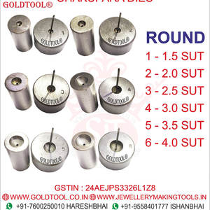 Outil doré nouvelle condition boules ondulées Chakupara ensemble de matrices bijoux en acier moule outil d'établi pour la fabrication de bijoux personnalisés - Product Image 5