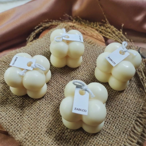 Bougie à bulles d'aromathérapie indonésienne faite à la main en Offre Spéciale Harmonie dorée richement parfumée pour les occasions de Noël - Product Image 6