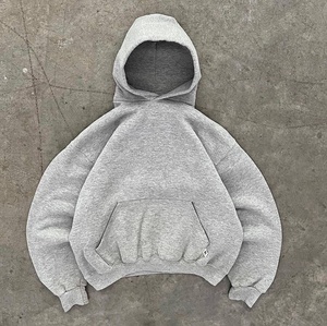 Sweat à capuche vintage unisexe lavé à l'acide lavé à la pierre surdimensionné vieux pull brodé au soleil délavé Boxy adapté au printemps numérique - Product Image 4