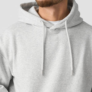 Ventas al por mayor de hombres 100% algodón gris en blanco peso pesado sudaderas con capucha grueso logotipo personalizado hombro caído Gymwear sudaderas con capucha de gran tamaño para hombres - Product Image 2