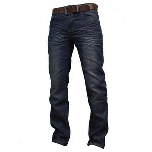 Jeans cargo en denim respirant de haute qualité pour hommes, coupe régulière, taille mi-haute, tendance, vente chaude, délavé décontracté - Product Image 4
