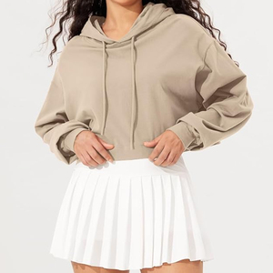 Women's Premium Quality Crop <b>Top</b> Hoodie Quick Dry New Design <b>Winter</b> Breathable Sweatshirt Best Price Hot Selling Cheap Price - Product Image 2