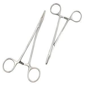 Needle Holder 12.5cm Tungsten Steel the Black Handle <b>Clamp</b> the Suture Needle Surgical Instruments - Product Image 2