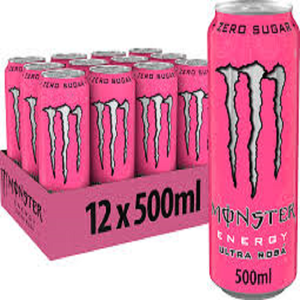 Boisson énergisante Monsterr Energy Drink Original Green 16 Fl oz 4 Pack 12 Packs Boisson faible en glucides avec fibres alimentaires et sucre Ginseng en bouteille emballée - Product Image 1