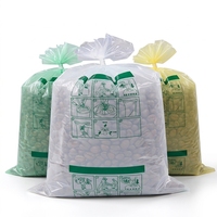 Sac de stockage transparent haute barrière en PE pour grains de café, fèves de cacao et produits agricoles