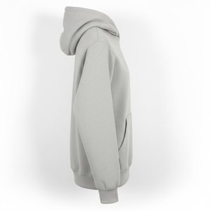 New Arrival Custom Printed Logo <b>Light</b> Grey Women's Casual Hoodies Vintage Designer Outwear Sweatshirts Streetwear Hooded Collar - Product Image 3