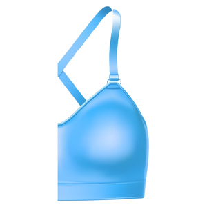 Soutien-gorge de sport pour femme à col en U, écologique, à maintien élevé, bretelles réglables, coussinets amovibles, séchage rapide, respirant, en spandex/nylon - Product Image 3