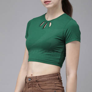 Top Corto Casual para Mujer, Diseño Personalizado, Ecológico, 100% Algodón, Talla Personalizada, Superventas - Product Image 2