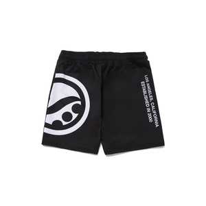 Shorts de sport en molleton français avec cordon de serrage, haute qualité, coupe ajustée, noir, personnalisable, arts martiaux, unisexe, logo sur mesure - Product Image 3