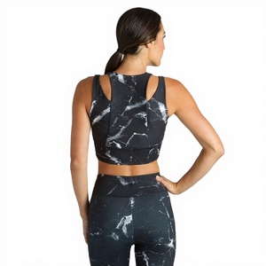 Women's High Quality Yoga Sports <b>Bra</b> with Contrast Color <b>Straps</b> 100% Bamboo Fiber Anti-Bacterial High Support - Product Image 1