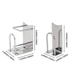 2 pièces Étagère murale pour dentifrice Organisateur de salle de bain Support de rangement - Product Image 4