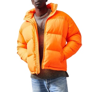 Chaqueta Acolchada para Hombre, 100% Algodón, Relleno de Poliéster, Cuello Alto, Cierre de Cremallera, Impresión de Logotipo Personalizado - Product Image 1