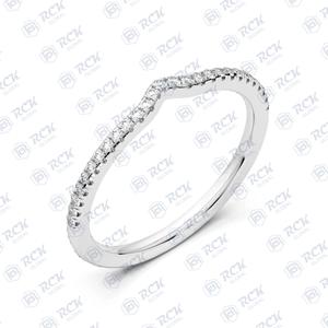 1.00 TCW ronde coupe éternité Moissanite bague pour femme anniversaire et anniversaire cadeau bande pour votre amour - Product Image 4
