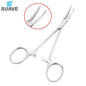 คีมล็อคปลายตรงโค้ง คีมผ่าตัดสแตนเลสสําหรับการผ่าตัดโดย SUAVE เครื่องมือผ่าตัด - Product Image 3