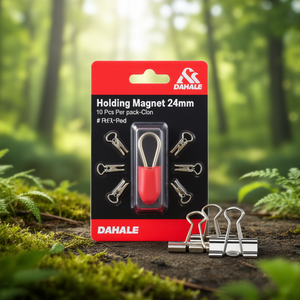 Imán de Sujeción DAHLE de 24 mm Rojo, Paquete de 10 Unidades - Clips - Product Image 3