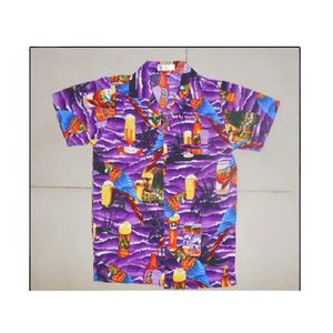 Chemise hawaïenne imprimée de bouteille de bière à Design hawaïen, articles de fête amples et tendance personnalisés à bas prix - Product Image 1