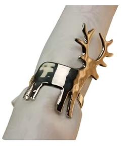 ห่วงใส่ผ้าเช็ดปากทำจากทองเหลืองขัดเงาสีทองหรูหราที่ใส่กระดาษทิชชู่ลายผีเสื้อ - Product Image 6