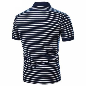 Polo bordado de algodón para hombre, patrón sólido, manga corta y transpirable, colores personalizables y logotipos, diseño elegante - Product Image 3