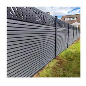 Panneau de clôture WPC Portes en <span class=keywords><strong>bois</strong></span> Treillis WPC Poteau en aluminium Accessoires d'ameublement extérieur de qualité supérieure - Product Image 1